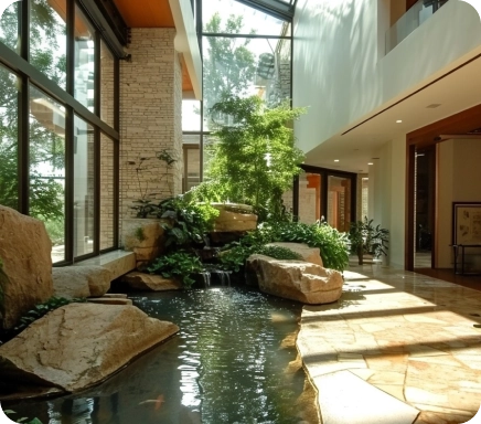 rain water house high definition photography creative wallpaper ()